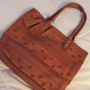 Laser Cut Shoulder Bag